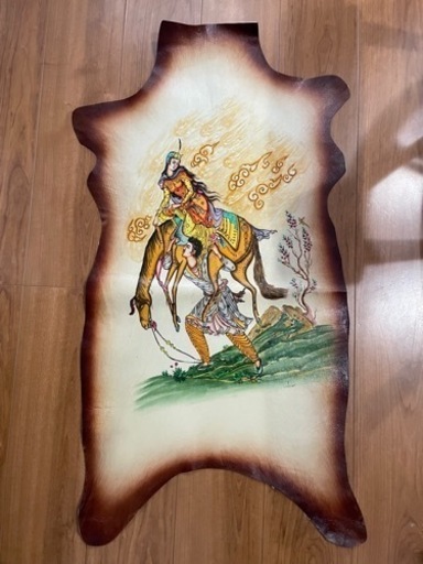 羊革 レザー コレクション インテリア イラン製 ペルシャ 中古品