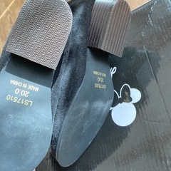 タグ付き新品未使用  ロングブーツ 黒20cmの画像