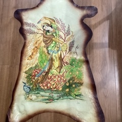 イラン製 (ペルシャ)レザー羊革 インテリア コレクション 中古品