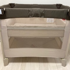 美品 アップリカ(Aprica) 折り畳みミニベビーベッド ココネルエアー