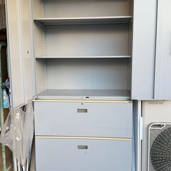 事務所 収納棚　約　幅90cm 高213cm 奥45cm の画像