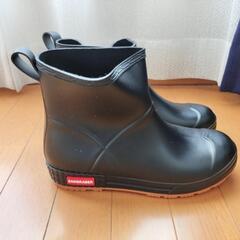 ショート黒ゴム長靴 26cm 新品未使用品 の画像