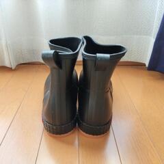 ショート黒ゴム長靴 26cm 新品未使用品 の画像