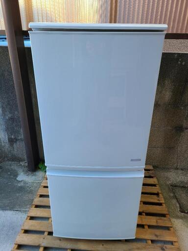 SHARP シャープ 冷凍冷蔵庫 137L SJ-C14C-W どっちもつけかえドア  ホワイト