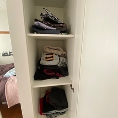 イケア　BRIMNES ブリムネス ワードローブ 扉3枚付, ホワイトの画像