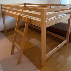 家具の里「国産ヒノキ ロフトベッド」