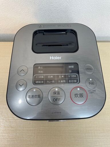 大阪⭐️エコマックス♻️「T594」2021年式 Haier マイコンジャー炊飯器 3合 JJ-XP2M31E