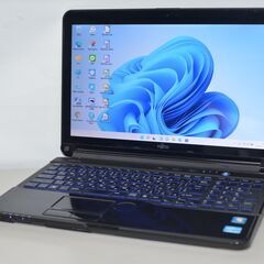 中古ノートパソコン 富士通 AH77/E Windows11+office 爆速SSD512GB