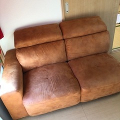 取引中　ソファ　2人がけ　デュロイ　家具　お手伝い可能　早い者勝ち　値下げ相談可の画像