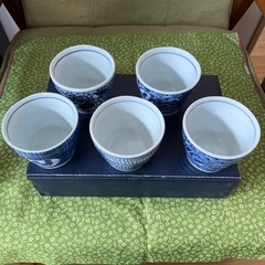 蕎麦猪口（そばちょこ）5個セット　箱ありの画像