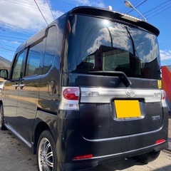 月々9千円〜分割可❗️車検2年付き！【名義変更代込み】広い車内！大人気‼️ダイハツ タントカスタム☆HDDナビ付き☆走行中DVD見れます☆社外アルミ装着！電動スライドドア付き☆事故修復歴無し！ドライブレコーダー☆そのまま乗って帰れます！の画像