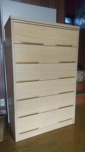 洋服 タンス 収納6段 88×45×135cm