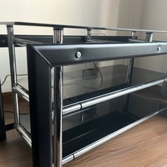 テレビ台　ガラステーブルの画像