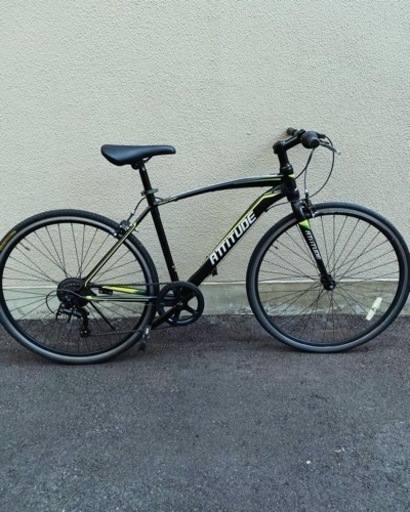 (決まりました)中古自転車完成！アルミフレームのクロスバイク。後ろタイヤやワイヤー類新品デス！