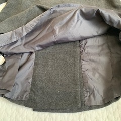 qualite note　Aライン襟付きコートの画像