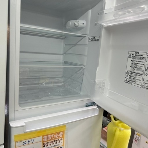 大幅割引！/配達可【冷蔵庫】【ニトリ】106L 2020年製★6ヶ月保証付　クリーニング済み【管理番号11701】