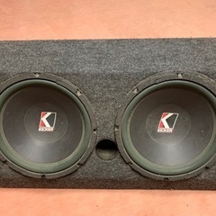 引取り限定 kicker ウーファー 2個の画像