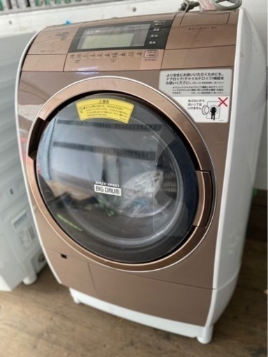 北九州市内配送無料　保証付き　HITACHI(日立)の11.0kgドラム式洗濯乾燥機「BD-V110E3R