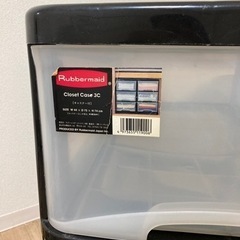 22日まで。プラスチック製　3段引き出しの画像