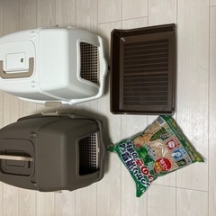 猫トイレ✖︎3 猫砂セット
