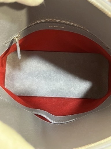 Balenciaga　ヴィル トップハンドルS レザー 2wayハンドバッグ 518873 グレー