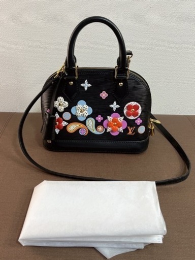 希少 ルイヴィトン アルマ BB エピ モノグラムフラワー 黒 ノワール