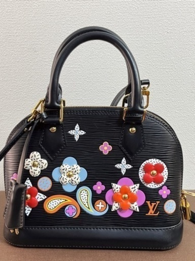 希少 ルイヴィトン アルマ BB エピ モノグラムフラワー 黒 ノワール