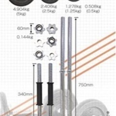ダンベルセット　50kgの画像