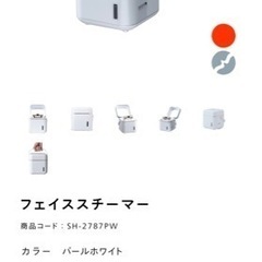 ツインバード　フェイススチーマーの画像