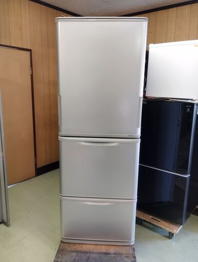 SHARP シャープ ノンフロン 3ドア 冷凍冷蔵庫 2017年製 350L SJ-W351C-S 両開き　/TJ-1601 1FO