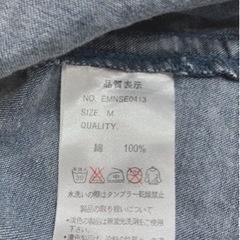 【中古美品】🉐条件付き半額❣️Recette A’la mode （ﾙｾｯﾄｱﾗﾓｰﾄﾞ）/デニムシャツ/キッズＭサイズの画像