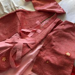 汚れあり　一式　セット七五三　衣装 振袖　振り袖　着物セット 3歳 女の子　 結婚式　舞台衣装　お雛様　発表会　初詣　袴で卒業式の画像