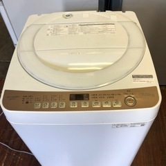 福岡市内配送設置無料 7kg 2021年製 シャープ 洗濯機 ES-T713-T