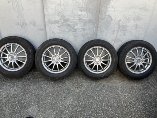 取引中15インチアルミホイール、ブリヂストンスタッドレス