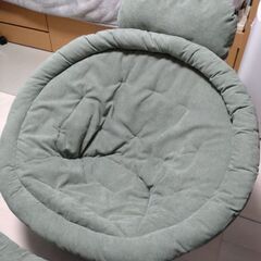 ★大特価！計2.7万円が1万円★美品：2way フォールディングチェア＋同色のオットマンのセットの画像