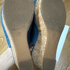 【譲り先決定】デニムサンダルの画像