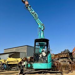コベルコ SK30UR-6 0.15m3ミニ木造解体仕様機 5本配管油圧フォークあり 現行型の画像