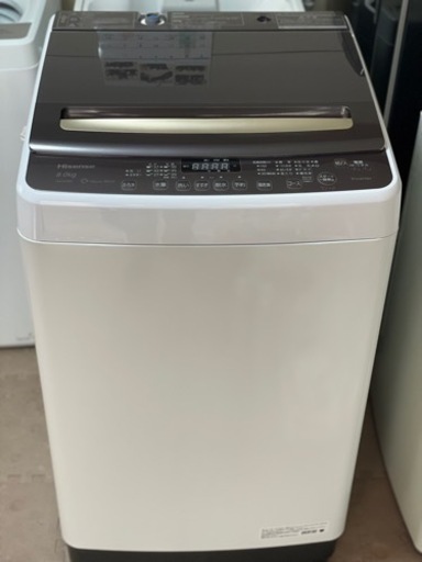 送料・設置込み可　洗濯機　8kg Hisense 2021年