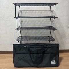 【収納バッグ付き】IKEA グレイグ　シューズラック　フィールドラックの画像