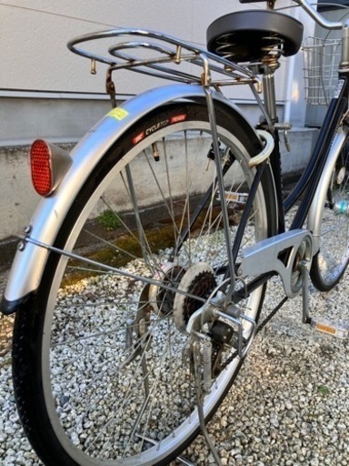 537、ママチャリ27インチ黒