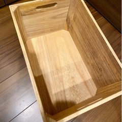 ニトリ 木箱 2つ(カラーボックスサイズ) 今月中に処分予定の画像