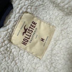 ホリスター裏起毛ダウンジャケット ネイビーの画像