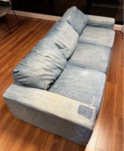 journal standard Furniture | FRANKLIN SOFA 3P Damage DENIM フランクリンソフ