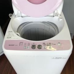 福岡市内配送設置無料 4.5kg 全自動洗濯機 ES-G4E2-P ピンク