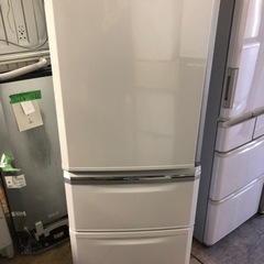 福岡市内配送無料　三菱電機 MITSUBISHI ELECTRIC MR-C34ZL-W [冷蔵庫 Cシリーズ (335L・左開き) 3ドア パールホワイト]