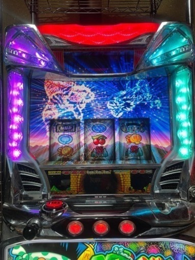 パチスロ スロット実機　初代緑ドン花火の起源探求之巻　コイン不要付　無段階ボリューム付