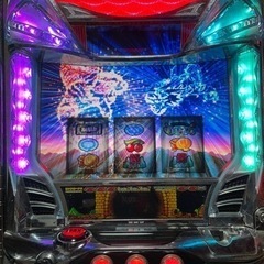 パチスロ スロット実機　初代緑ドン花火の起源探求之巻　コイン不要付　無段階ボリューム付の画像