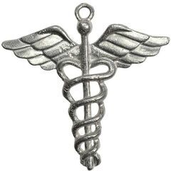 AzureGreen Caduceus amulet カドゥケウ...