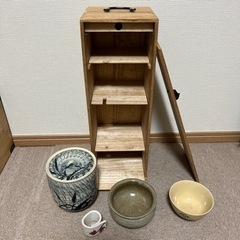 茶道具　短冊箱　写真のもの一式の画像