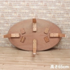 値下 2000円でお譲りします オーバルダイニングテーブル  幅150cm 高さ63cmの画像